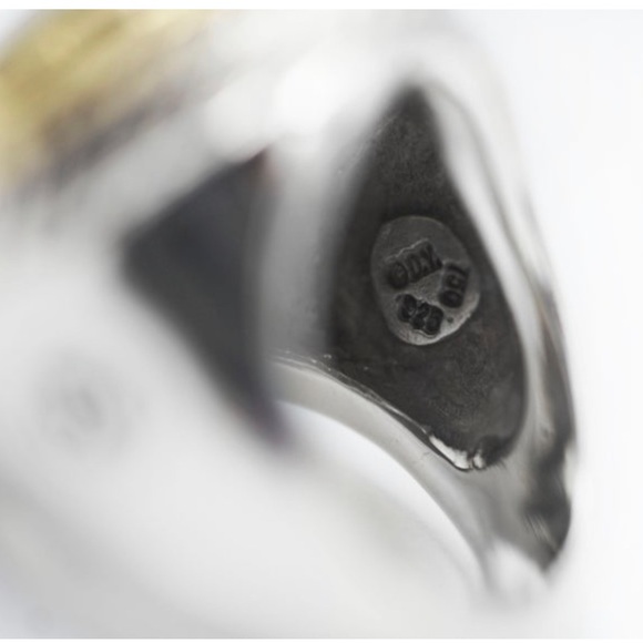 David Yurman Citrine Albion 18 kt rim, silver size 6 1/2 - Picture 7 of 9